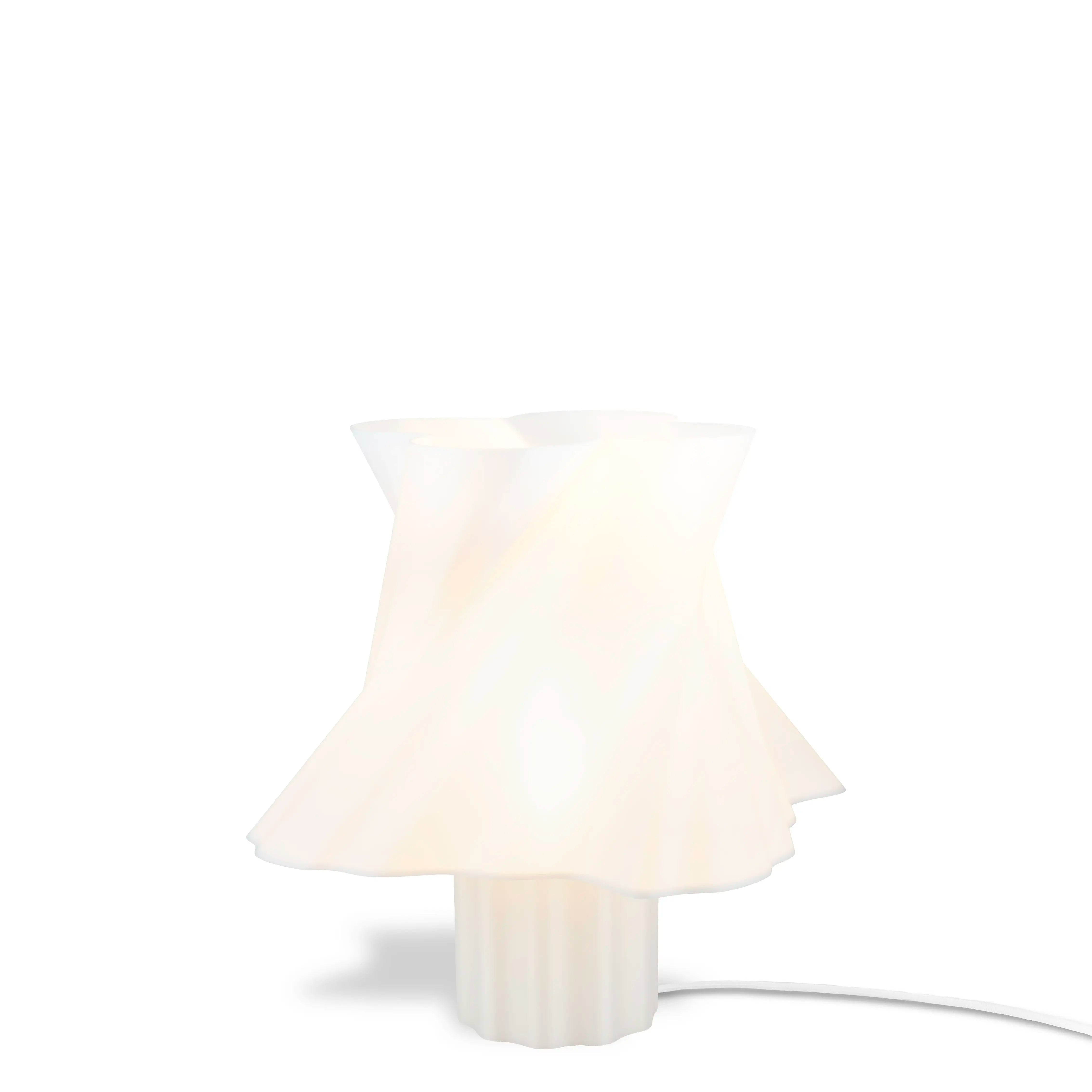 Lampe blanche pure design, ambiance lumière douce — luminaire made in France — LUMY PARIS
