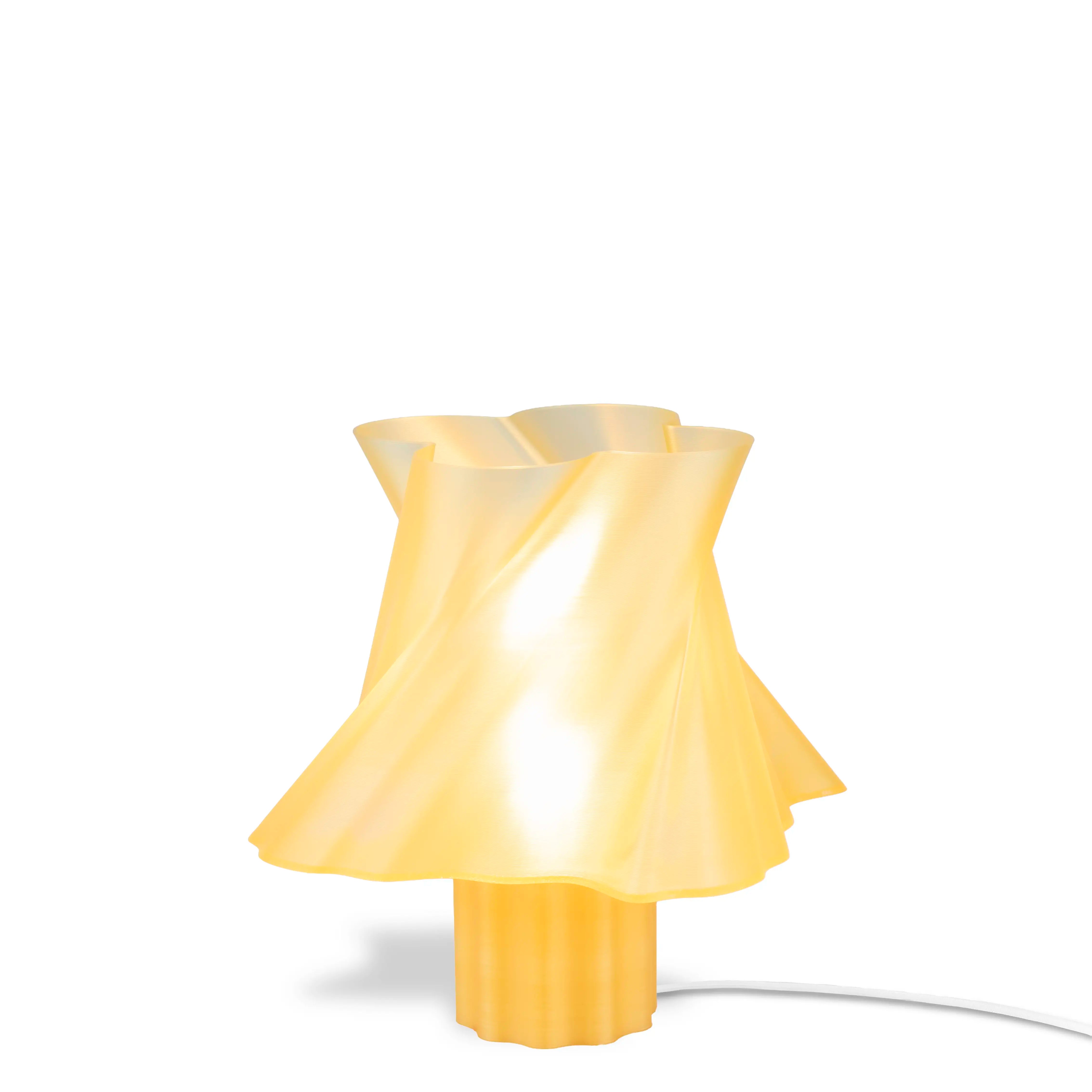 Lampe dorée design créant une ambiance élégante — luminaire à poser made in France — LUMY PARIS