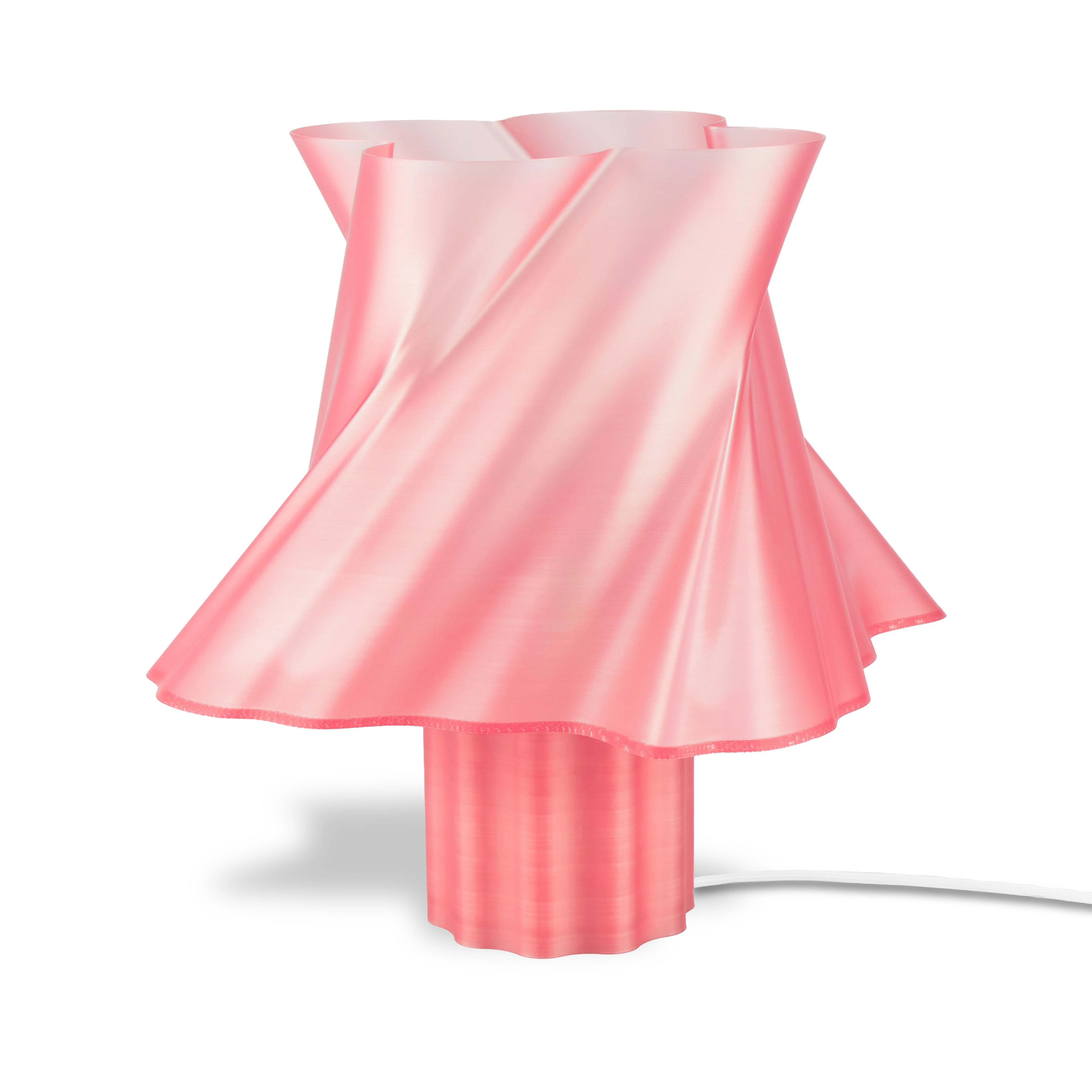 Grande lampe rose design, ambiance douce — luminaire made in France — LUMY PARIS