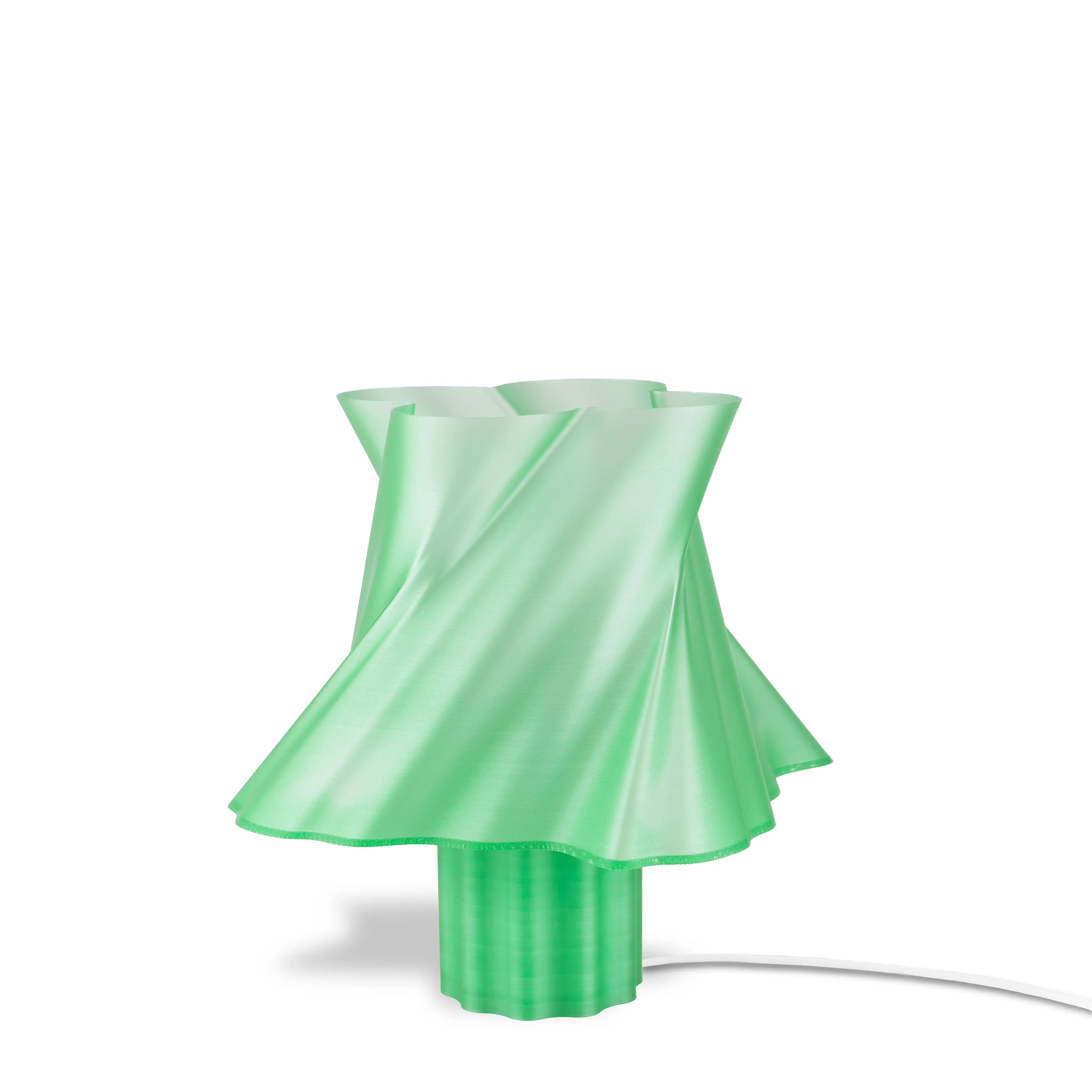 Lampe verte design taille Moyenne sur fond blanc — lampe à poser made in France — LUMY PARIS