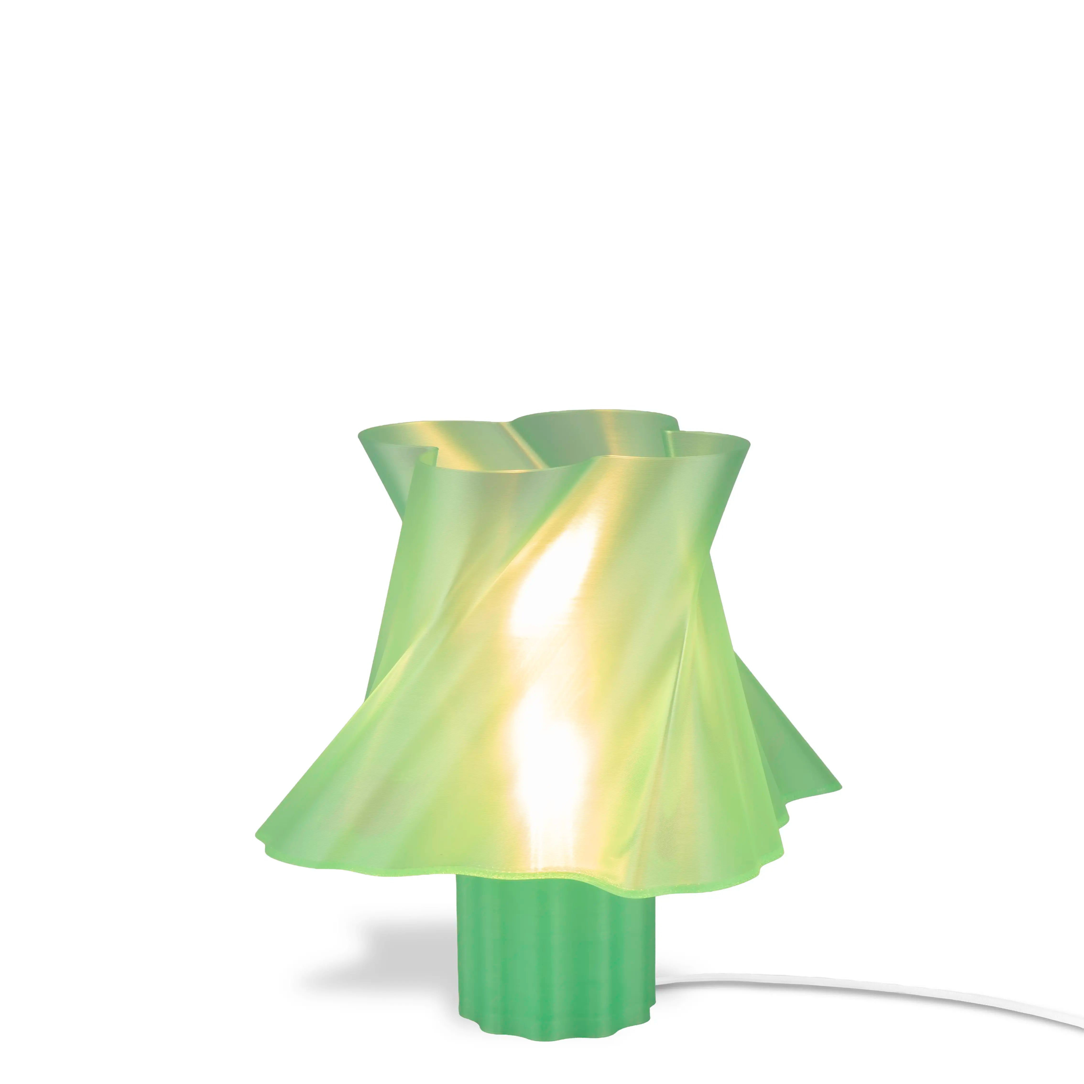 Lampe verte vert olive créant une ambiance cosy — luminaire design made in France — LUMY PARIS