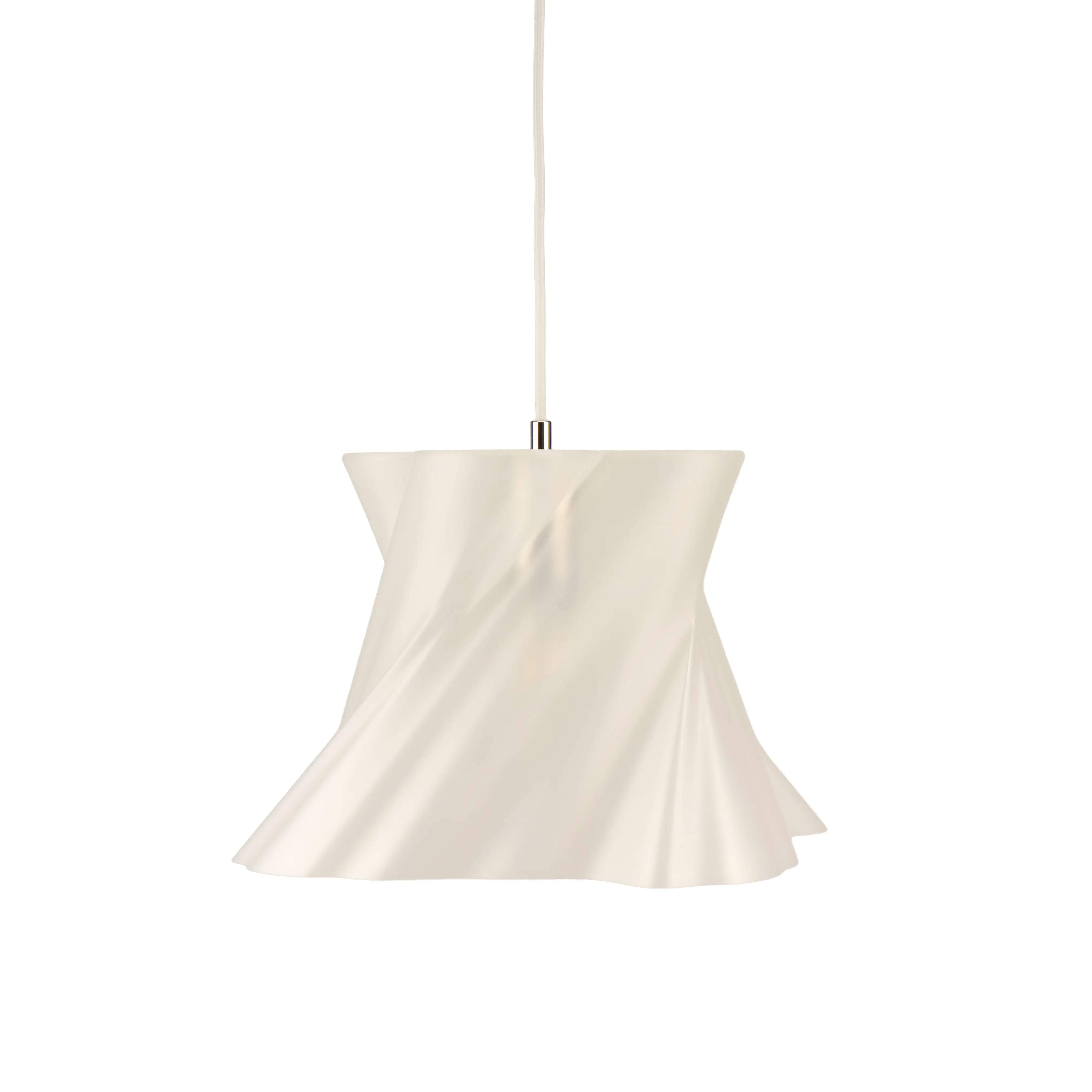 Suspension crème ivoire design sur fond blanc — lustre made in France — LUMY PARIS