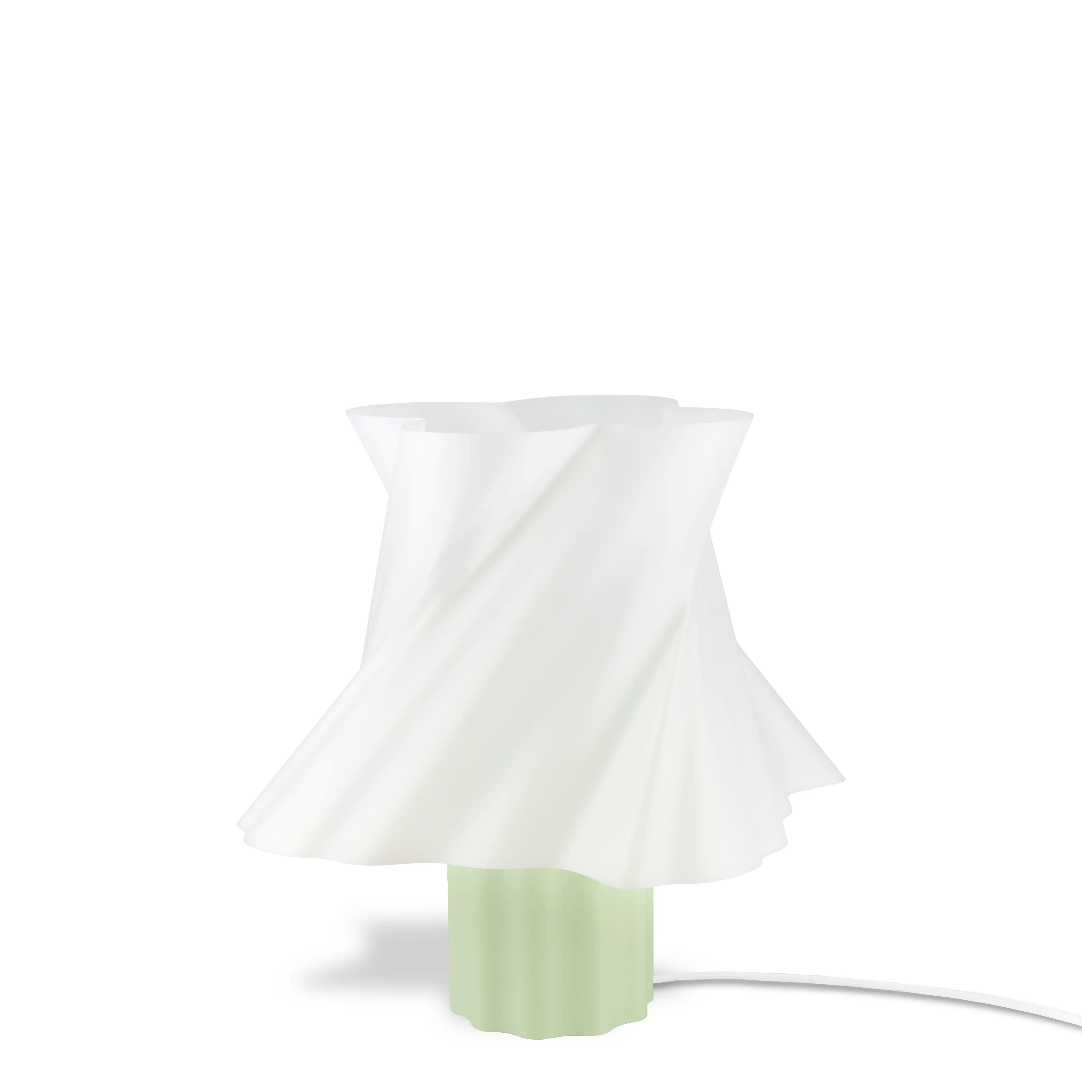 Lampe bicolore blanche et verte vert sauge — luminaire design made in France — LUMY PARIS