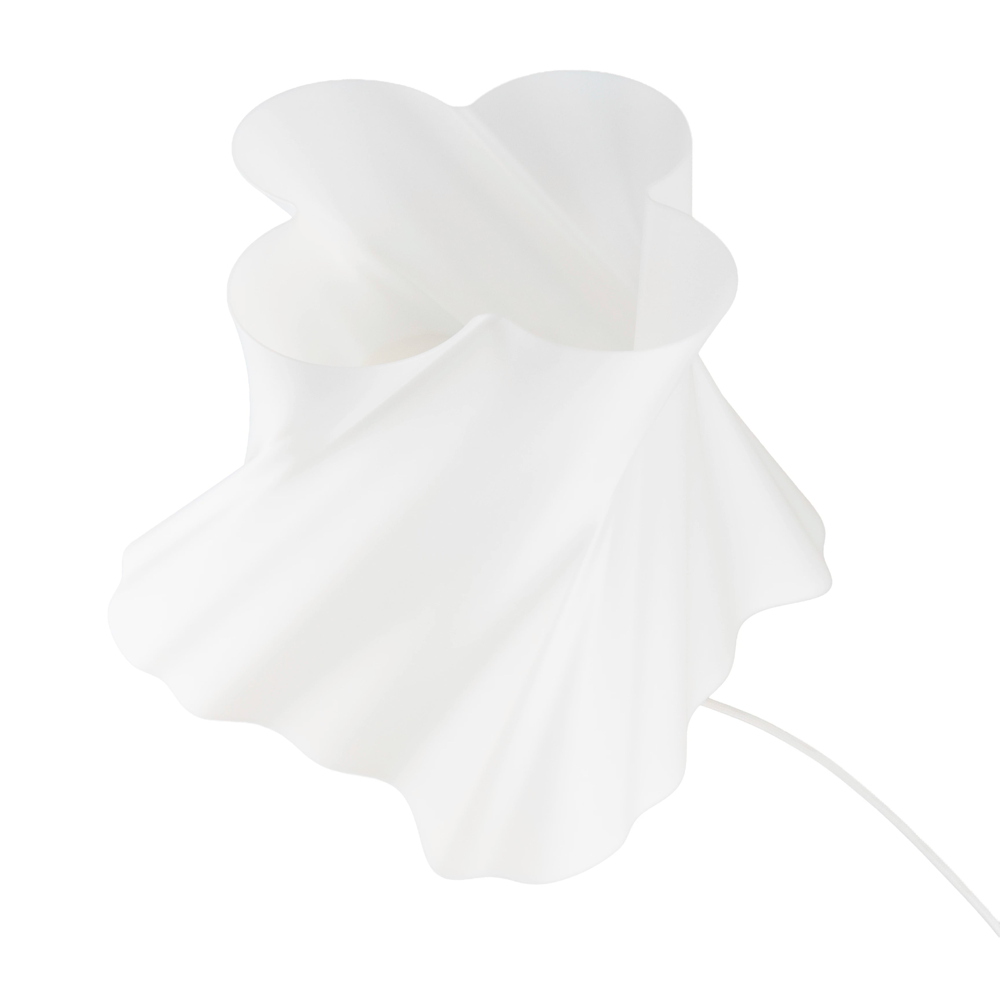 Lampe blanche design taille Grande sur fond blanc — lampe à poser made in France — LUMY PARIS