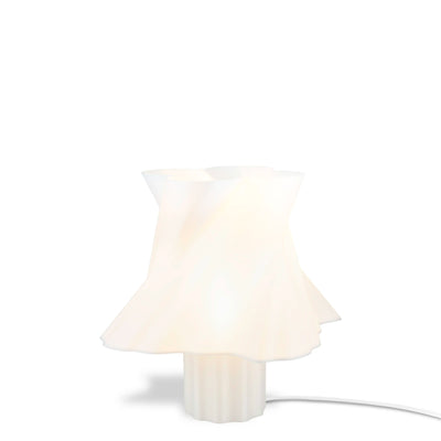 Lampe blanche pure design, ambiance lumière douce — luminaire made in France — LUMY PARIS