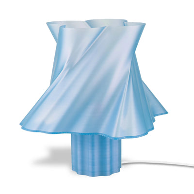 Grande lampe bleue dans un intérieur contemporain — luminaire made in France — LUMY PARIS