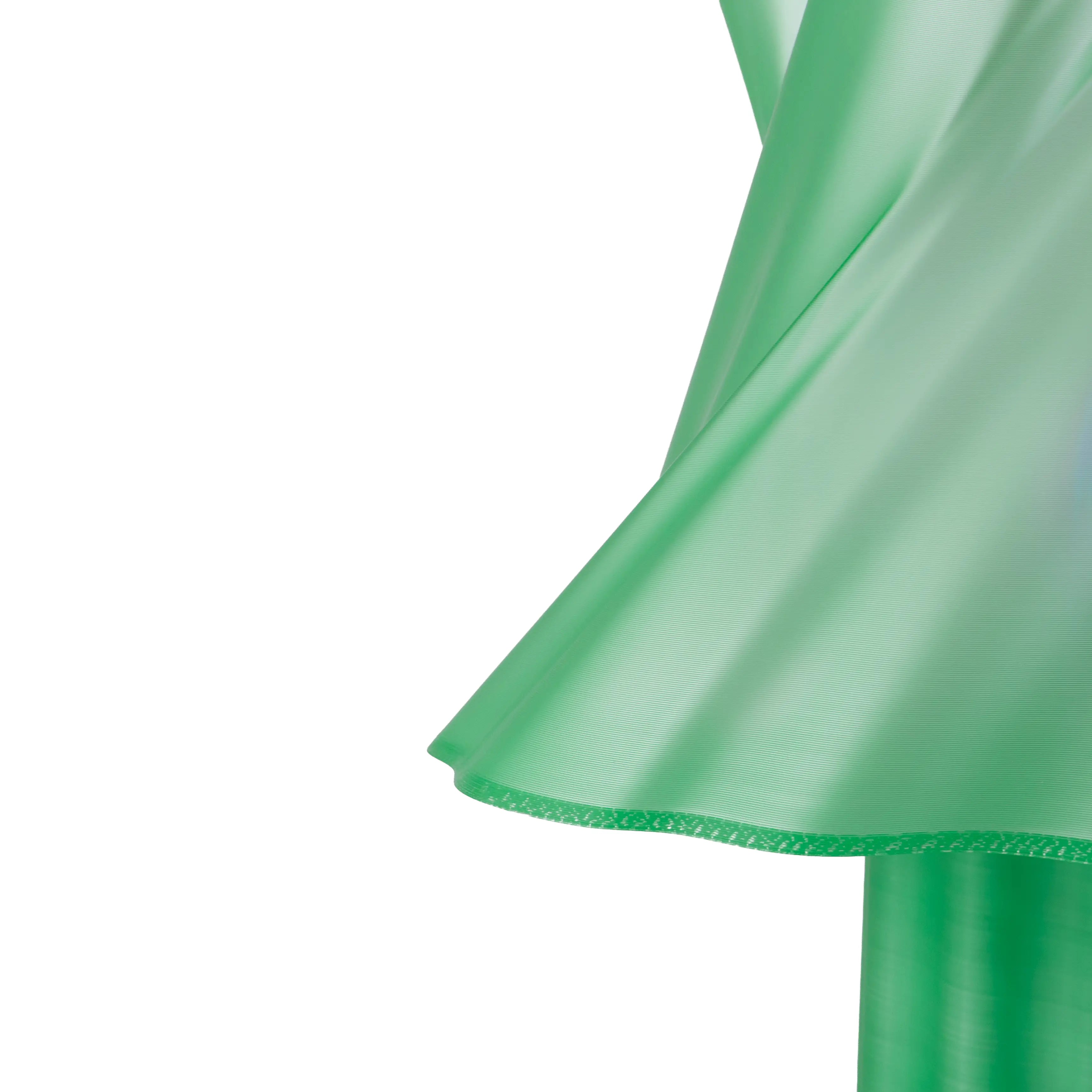 Lampe verte vert sauge design vue de trois-quarts sur fond blanc — luminaire made in France — LUMY PARIS
