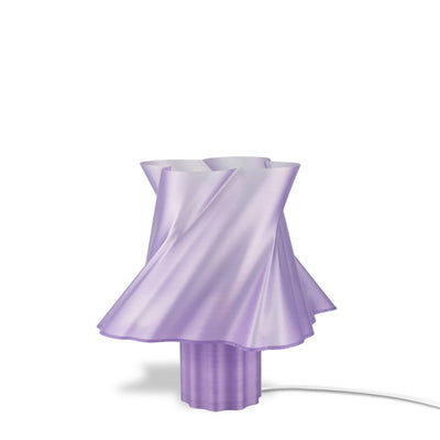 Lampe violette design taille Moyenne sur fond blanc — lampe à poser made in France — LUMY PARIS