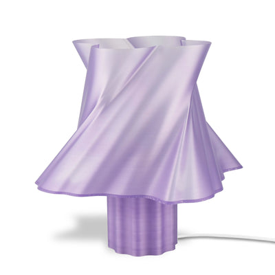 Grande lampe violette mauve dans un intérieur élégant — luminaire made in France — LUMY PARIS