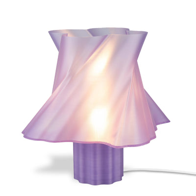 Lampe violette grande taille dans un intérieur design — luminaire made in France — LUMY PARIS
