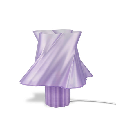 Lampe violette prune moyenne taille dans un intérieur — luminaire made in France — LUMY PARIS