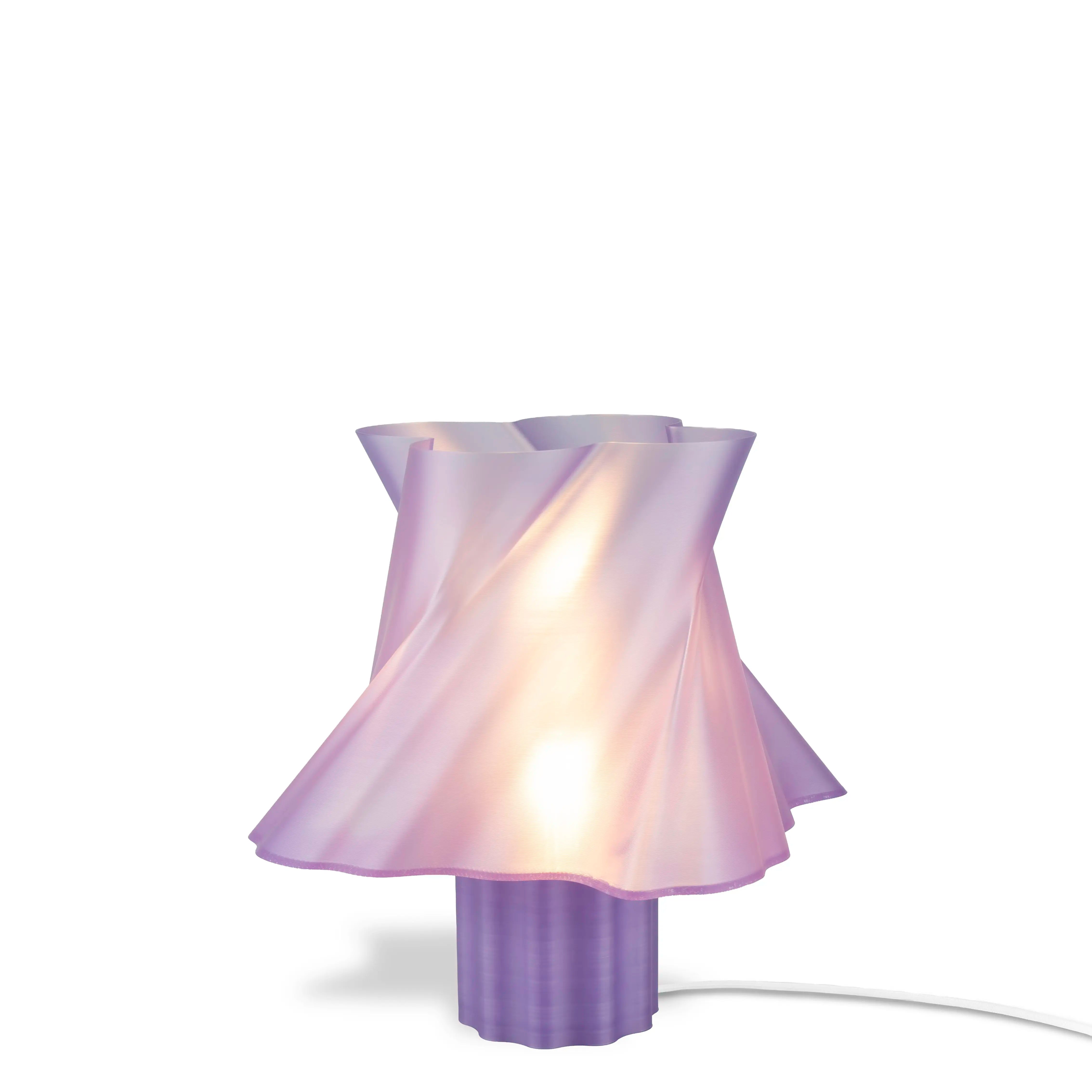 Lampe violette prune dans un intérieur design — luminaire à poser made in France — LUMY PARIS