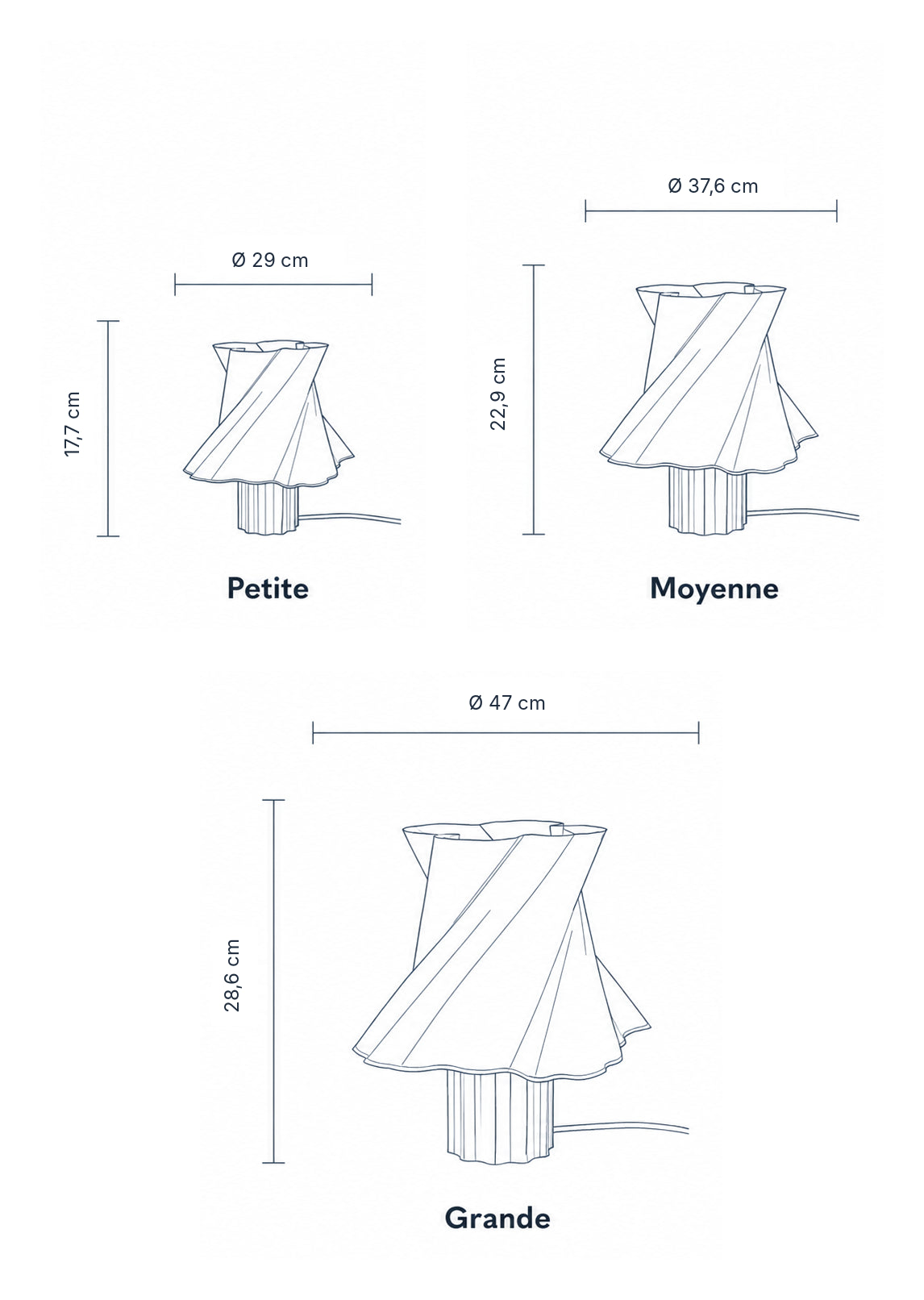 Gamme de lampes de table design colorées LUMY PARIS — luminaires made in France