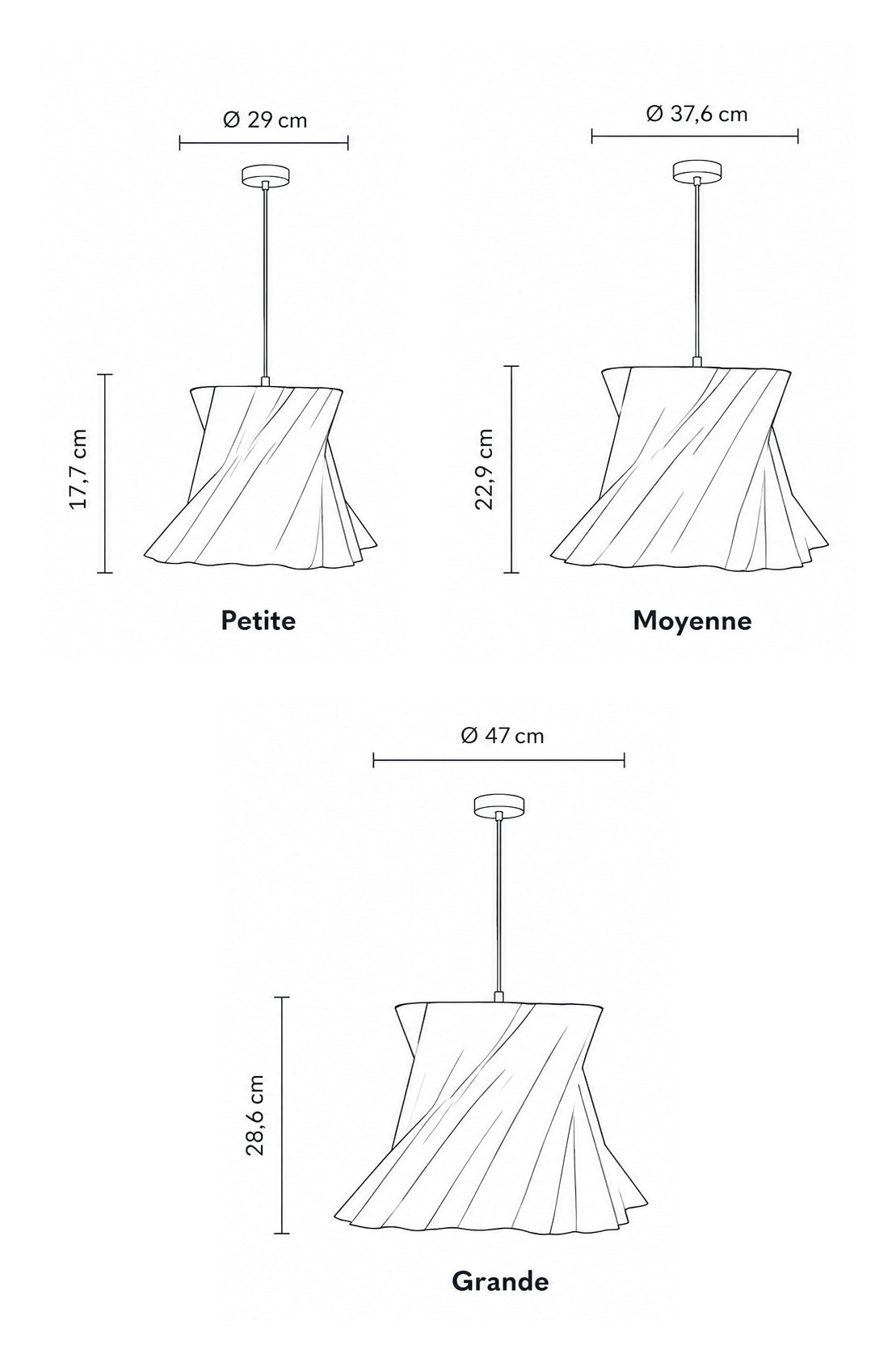 Gamme de suspensions design colorées LUMY PARIS — lustres contemporains made in France