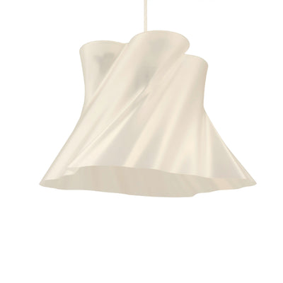 Suspension crème beige mise en situation intérieur — lustre made in France — LUMY PARIS