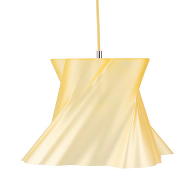 Grande suspension dorée champagne sur fond blanc — lustre made in France — LUMY PARIS