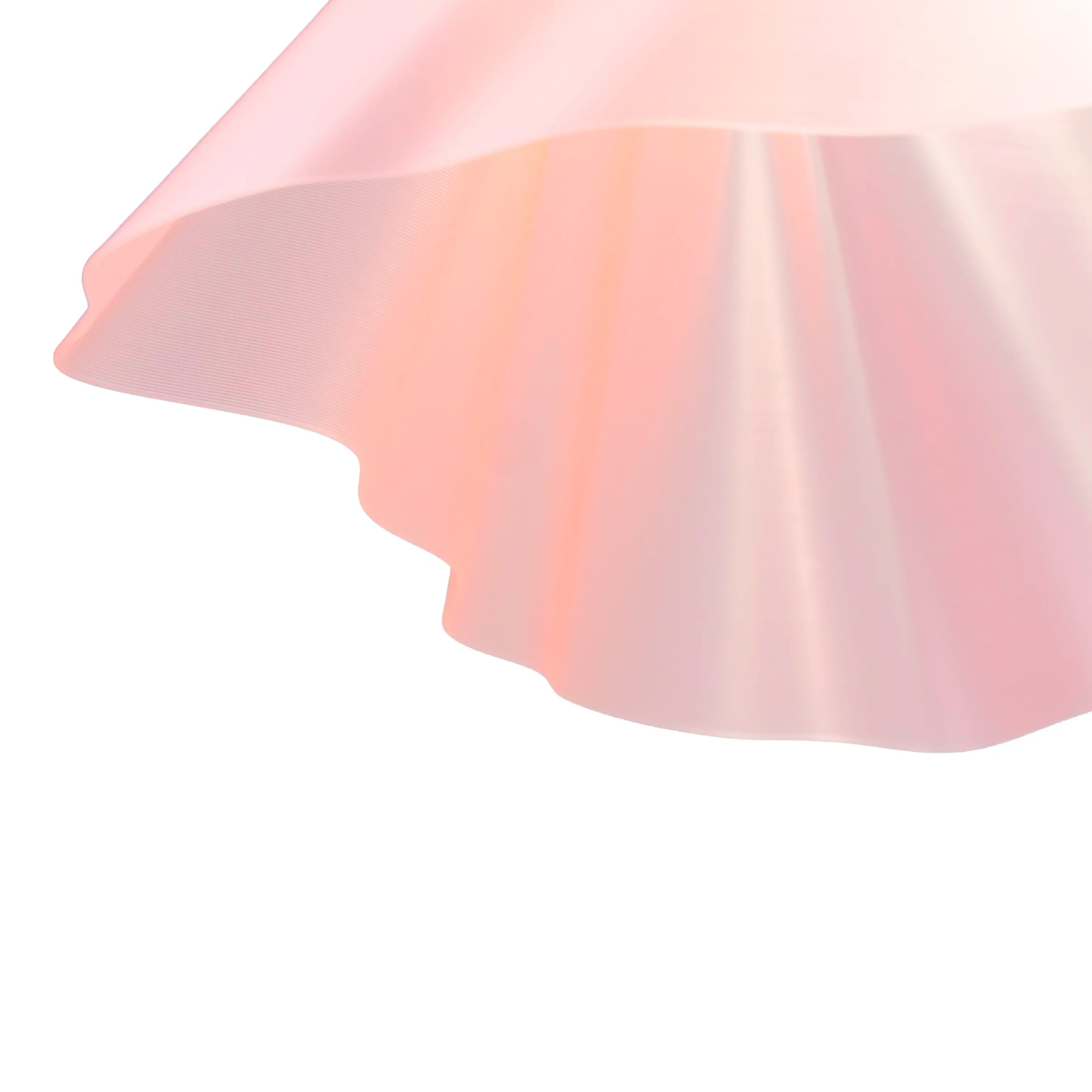 Suspension rose poudre mise en situation intérieur — lustre made in France — LUMY PARIS