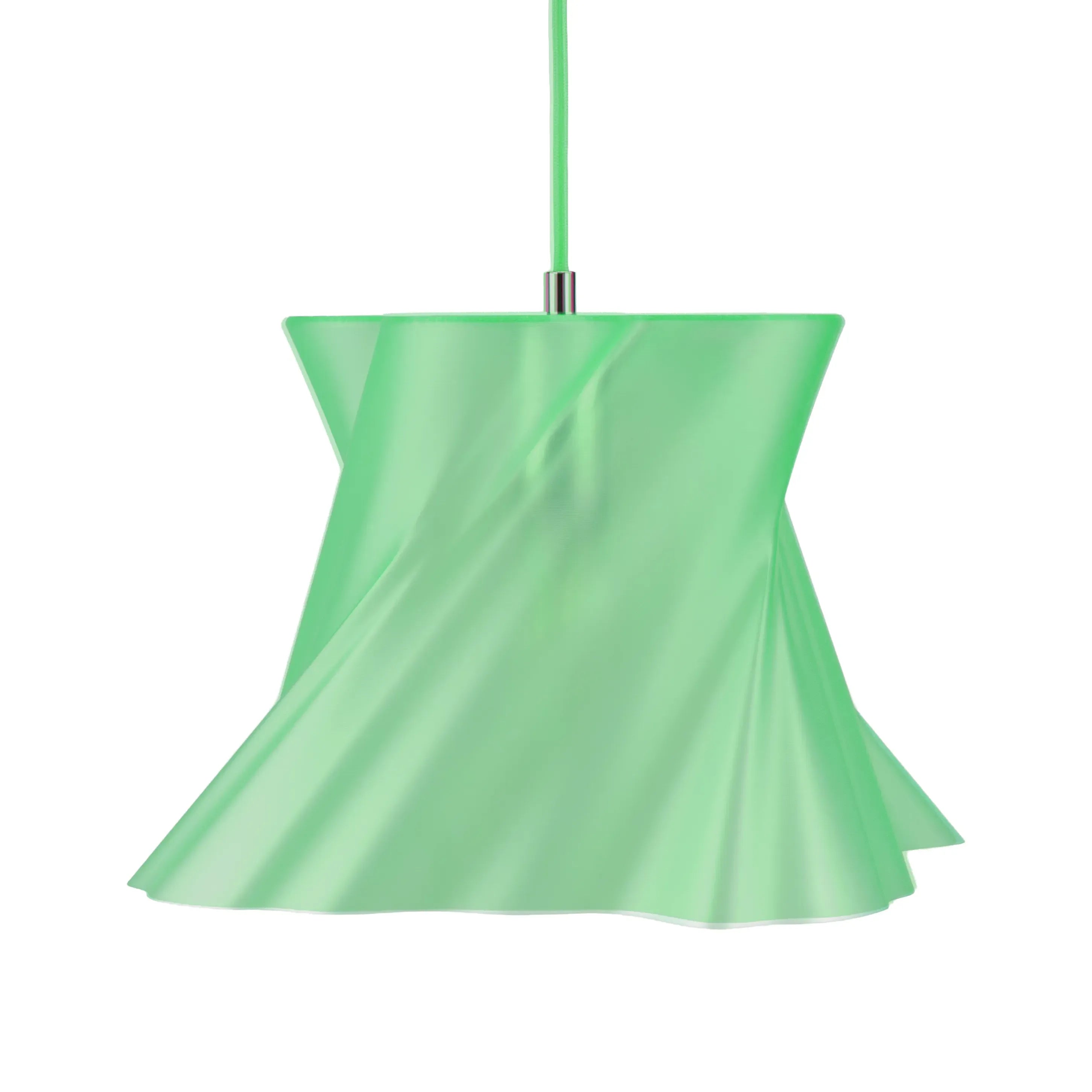 Suspension verte style naturel dans un intérieur — lustre made in France — LUMY PARIS
